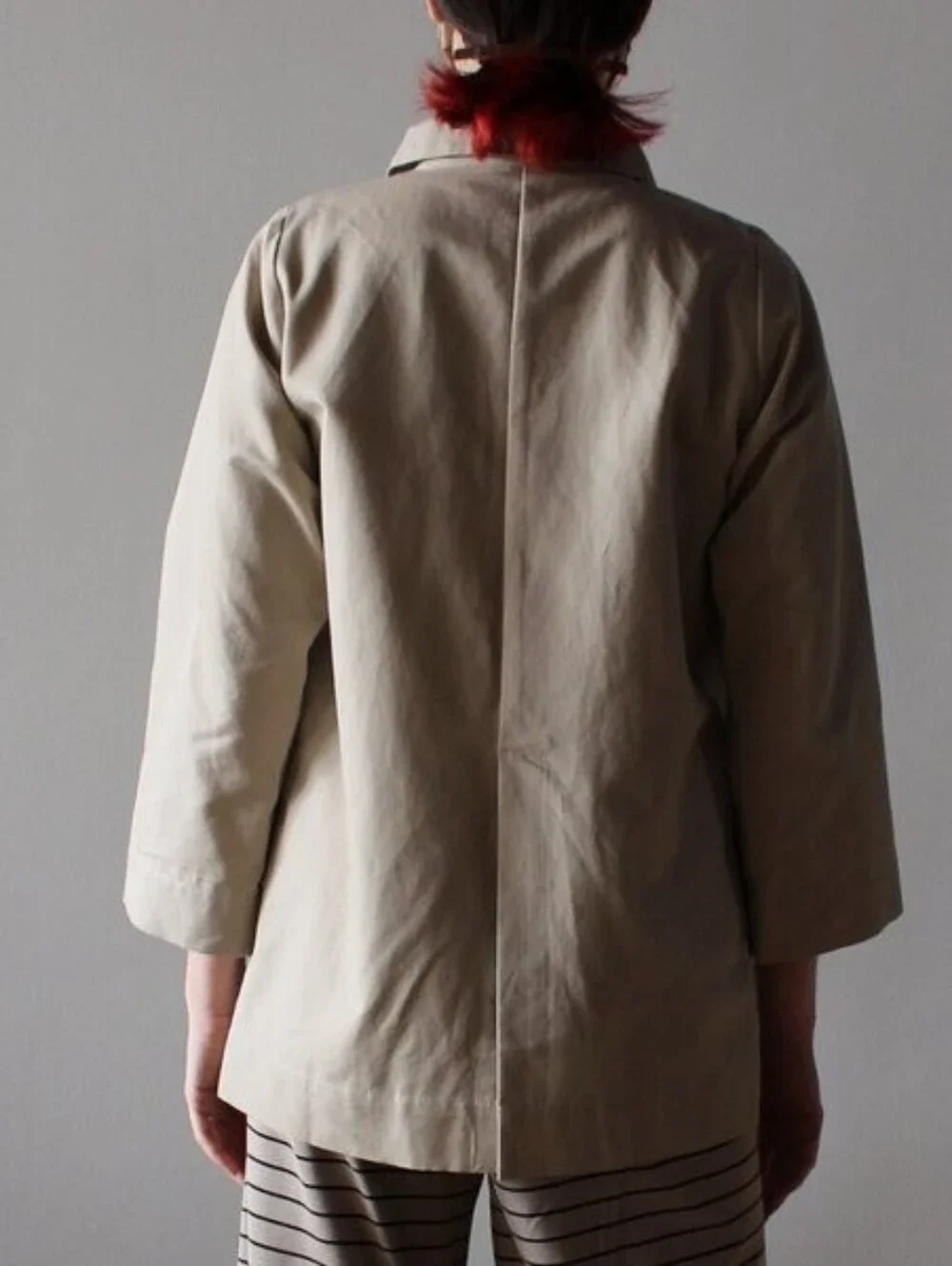 Ilana Kohn Mabel Jacket Natural Cotton Utility Button Front Size Small - Picture 3 of 7